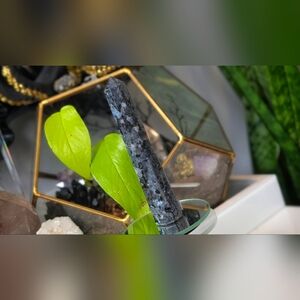 Larvikite Labradorite Flash Crystal Tower